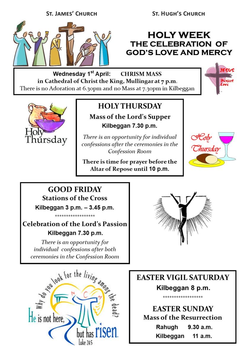Schedule for Holy Week 26